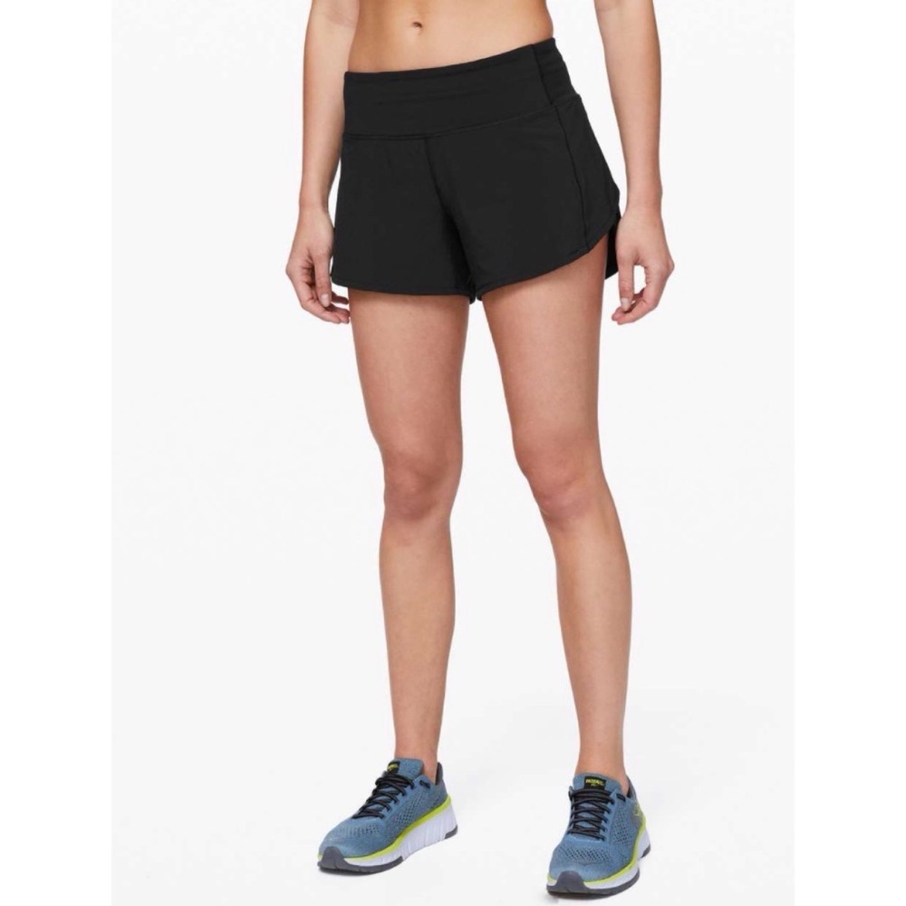 Lululemon Speed Up Short Long *4" Updated Fit Black 2 - Picture 2 of 9